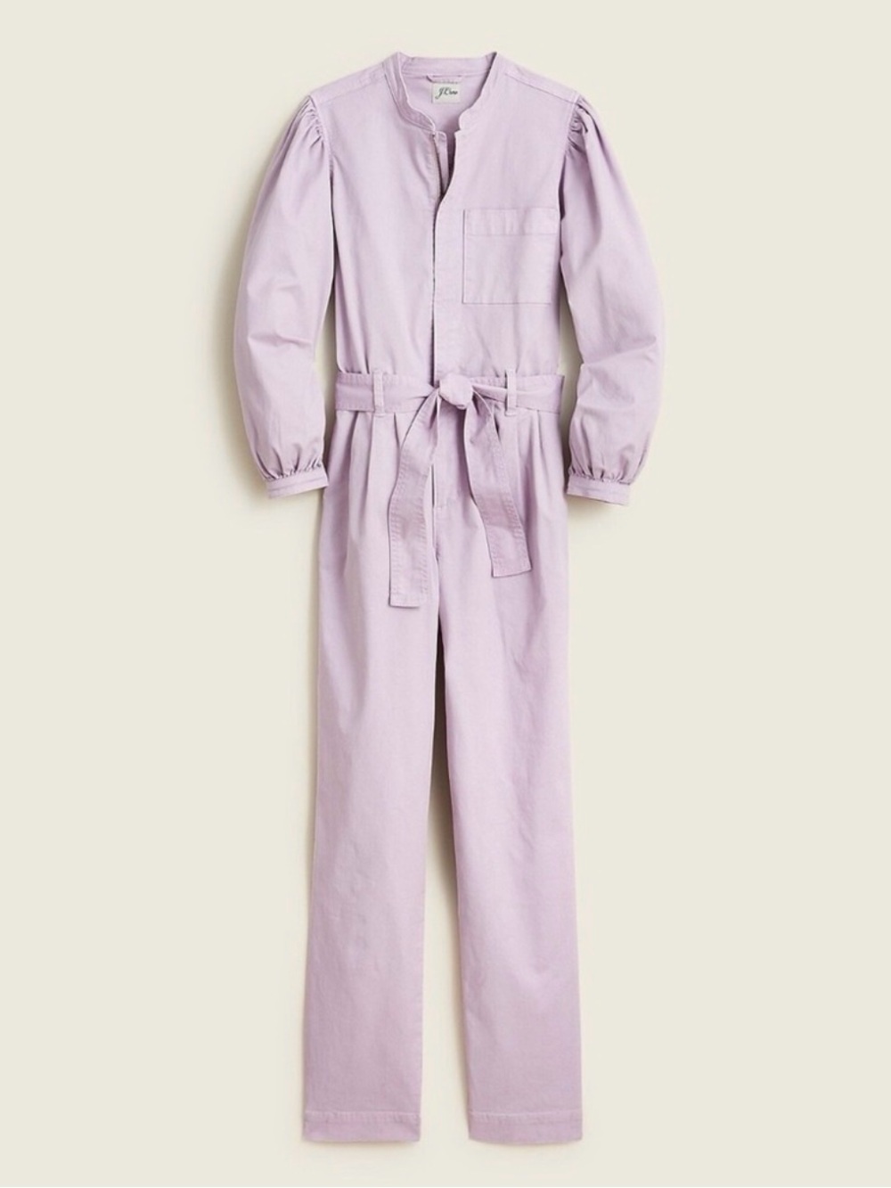 NWT J. Crew Lavender Tie-Waist Utility Jumpsuit – 6 Tall